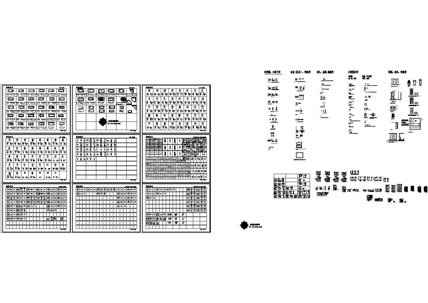 卫浴洁具精选CAD图块集