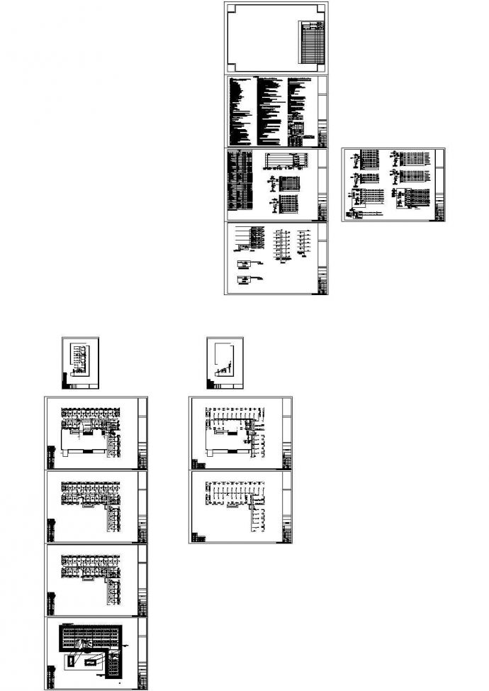 5268平方米五层学生宿舍电气施工cad图，共十三张_图1