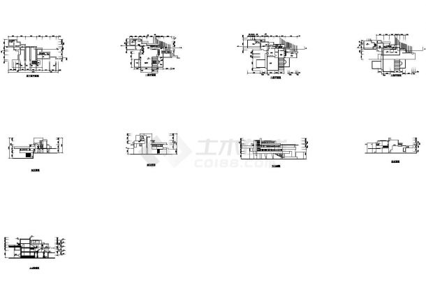 某三层流水现代风格别墅建筑方案图（含Sketchup文件）-图一
