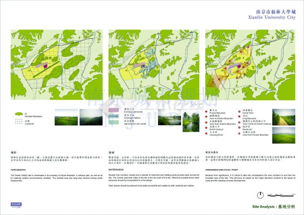 南京仙林大学城景观规划设计-图一