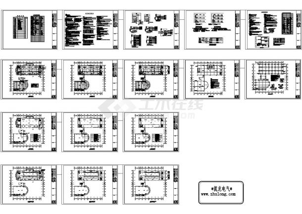 [施工图][四川]职业技术学校图书馆全套电气施工图纸（甲级设计院设计，标注详细）-图一