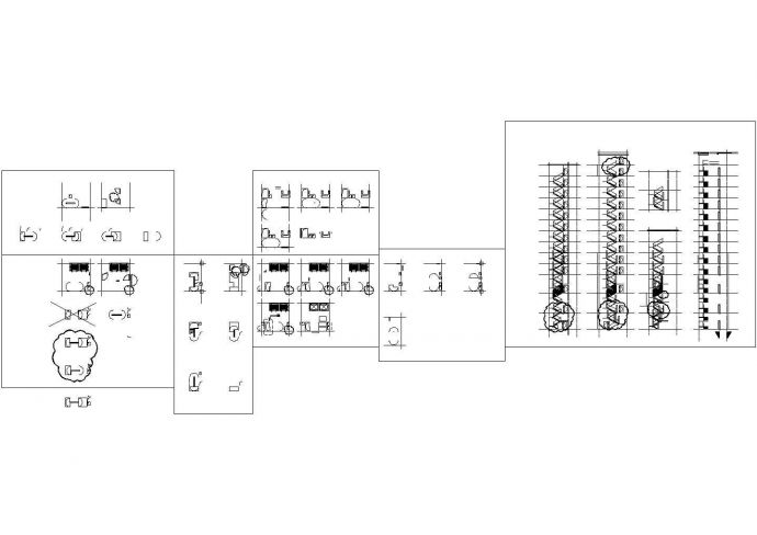 某机场3号地块楼层电梯建筑施工详图_图1