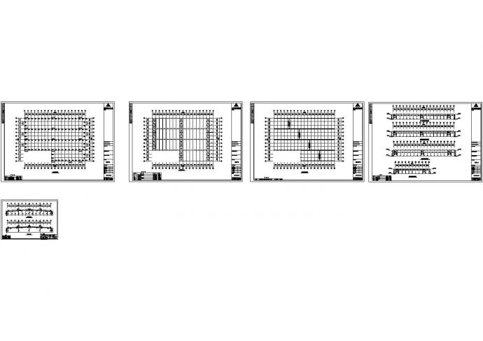 远达公司厂房钢结构工程CAD设计图_图1