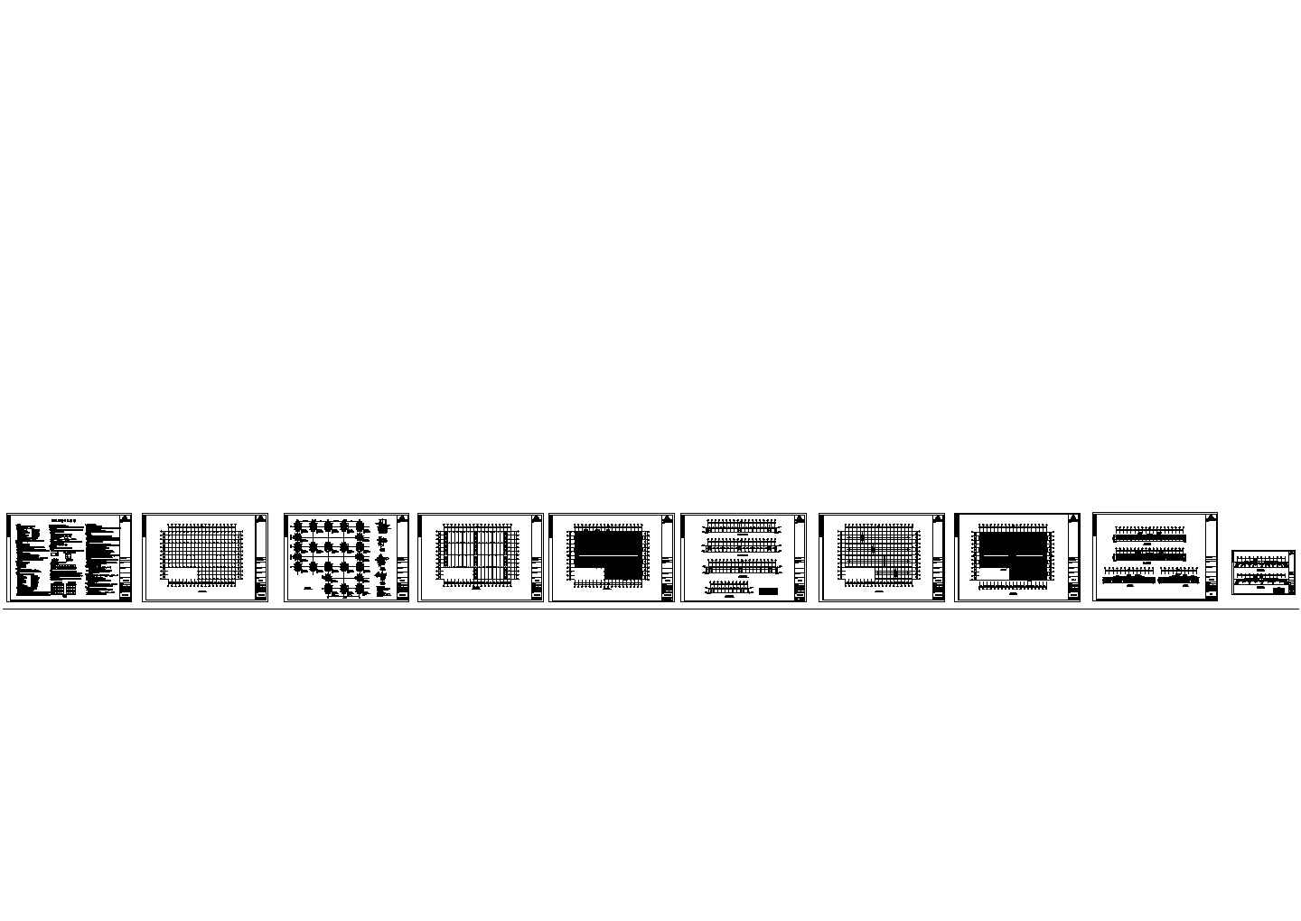 远达石材公司厂房钢结构工程CAD设计图