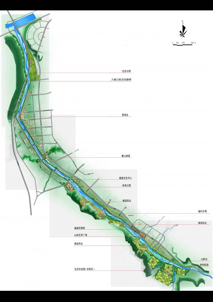 [温州]县城临河景观带总体规划设计_图1