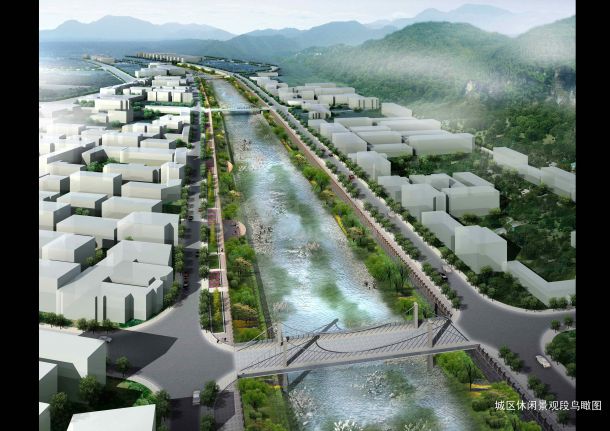 [温州]县城临河景观带总体规划设计-图二