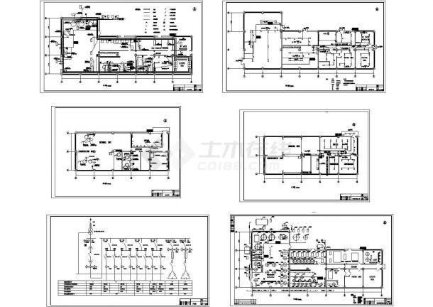 某工厂全套电气设计CAD施工图-图一