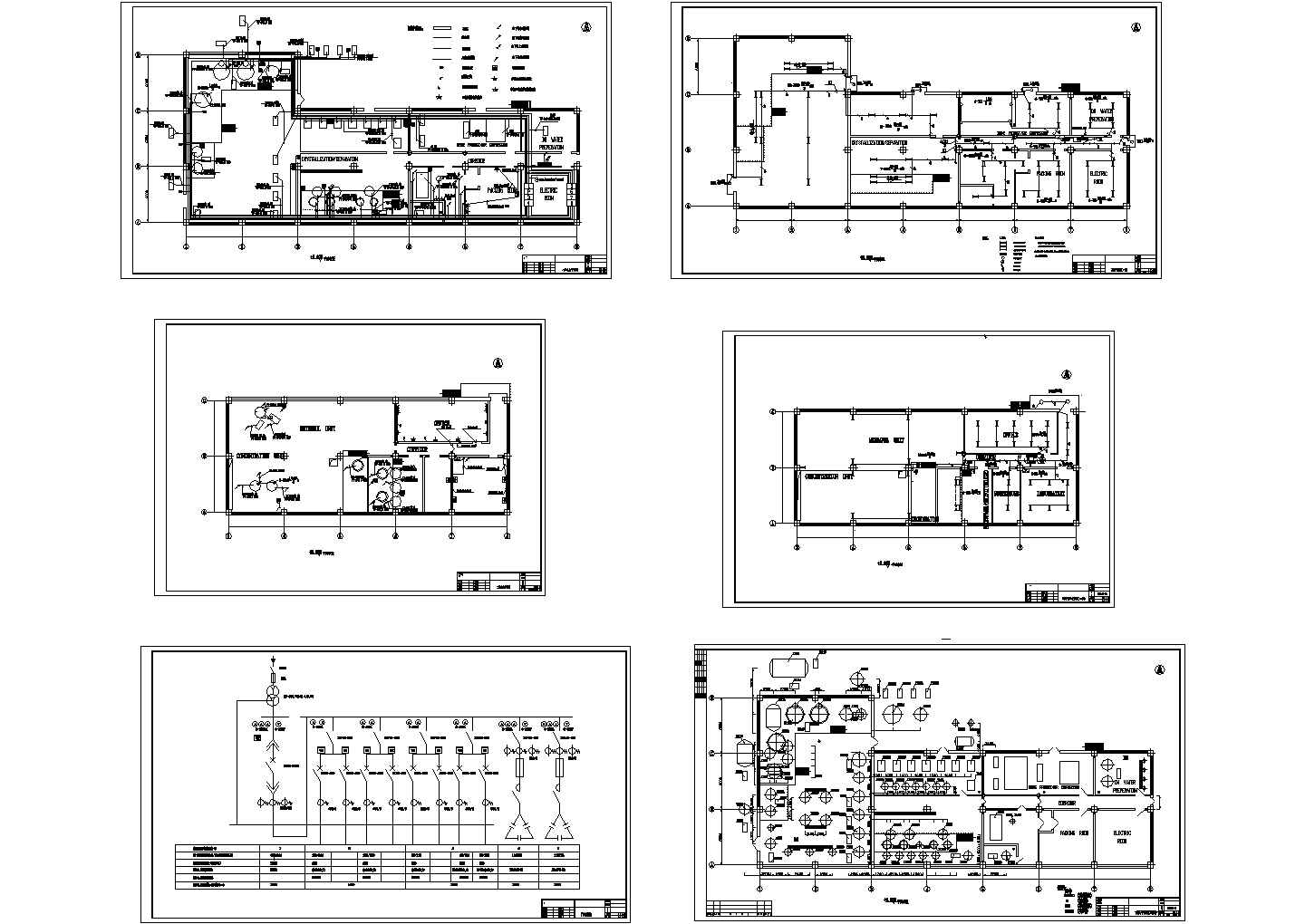 某工厂全套电气设计CAD施工图