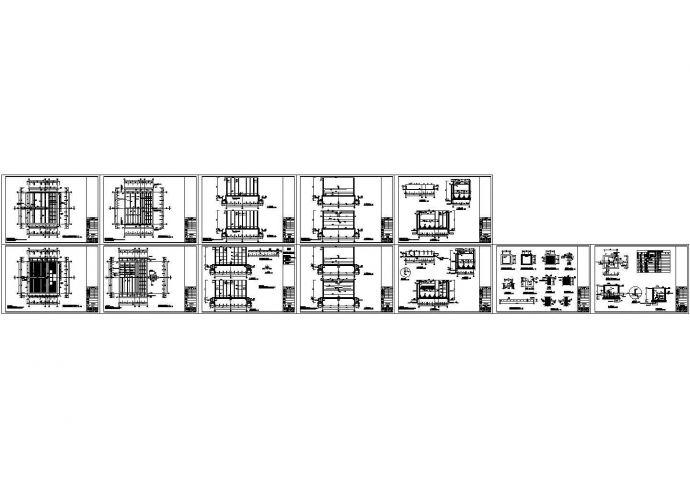 广东某小型水厂全套施工CAD图纸_图1