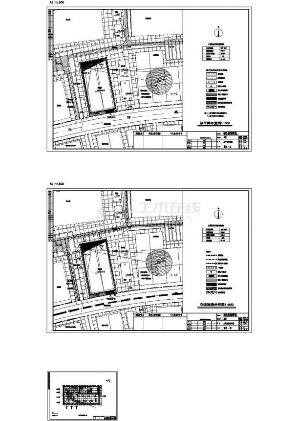 某3199.96㎡展览展馆建筑初步设计cad全套方案图【含设计说明，含效果图】-图二