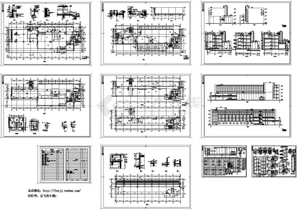 4层厂区办公楼建筑CAD施工图-图一