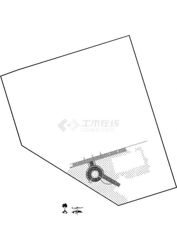 某地区休憩广场做法施工CAD参考图-图一