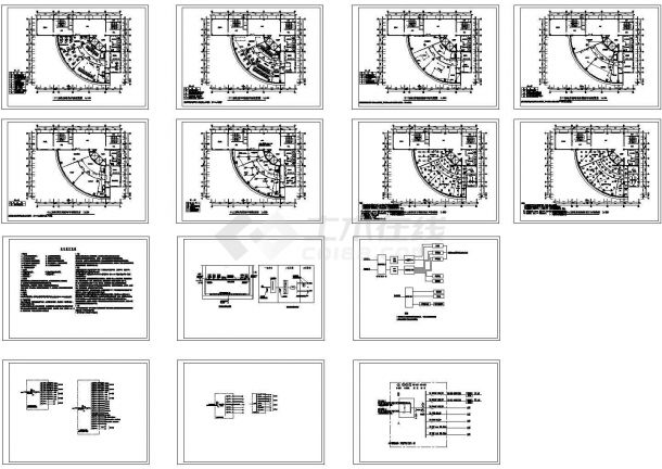 某机房电气设计CAD施工图纸-图一