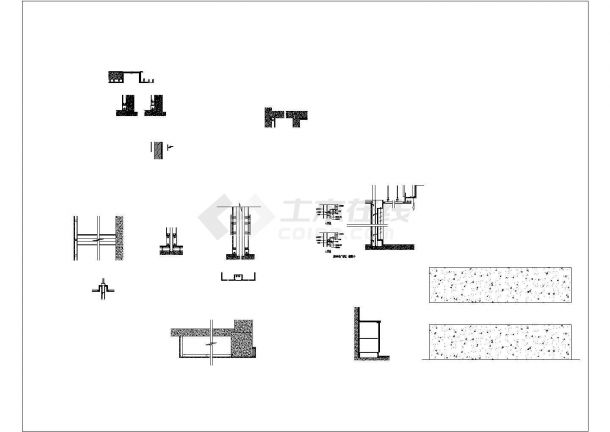 某餐厅节点完整构造设计施工CAD图-图一
