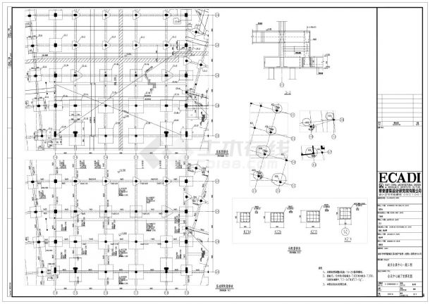 南京会展中心一期工程-地下室修改CAD图-图一