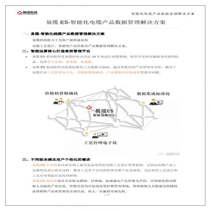智能化电缆产品数据管理解决方案_图1