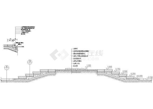中山公园规划设计CAD施工图-图一