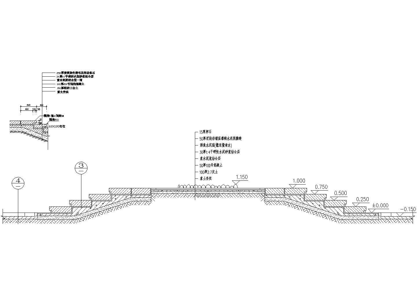 中山公园规划设计CAD施工图