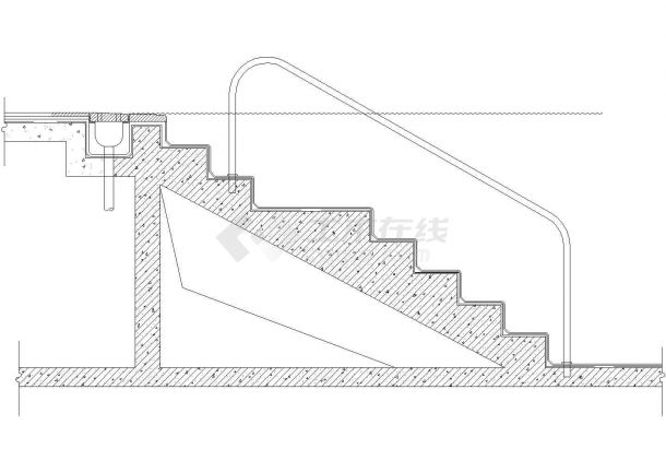 某小型泳池台阶建造设计图-图一
