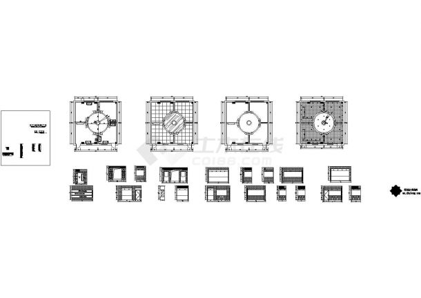 某中学校校史馆展厅室内装修设计图-图二