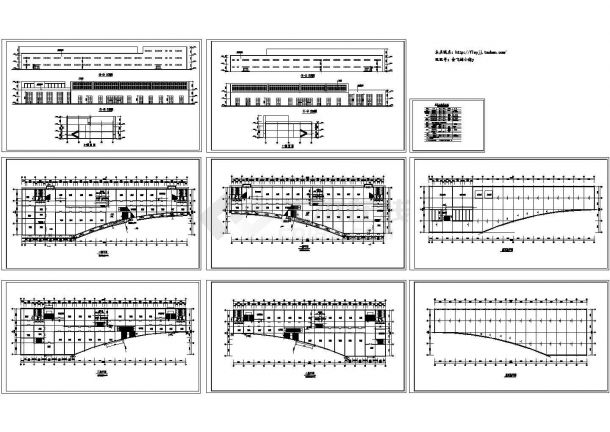 某二层砖混结构商场设计cad全套建筑施工图（甲级院设计）-图一