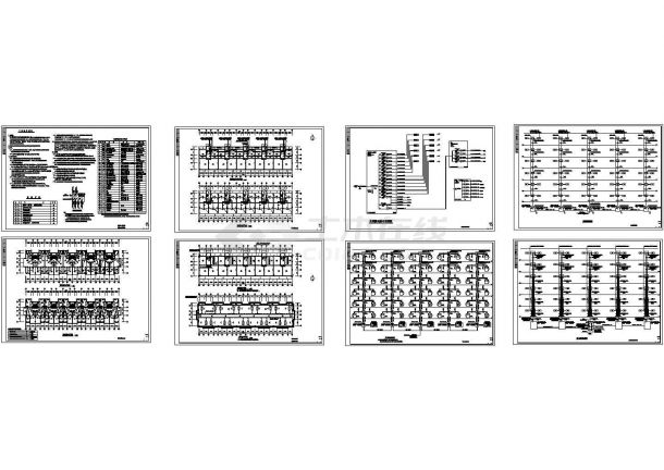 六层公寓住宅电气CAD施工图-图二