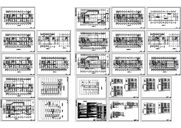 某十层办公楼电气CAD施工图纸-图一