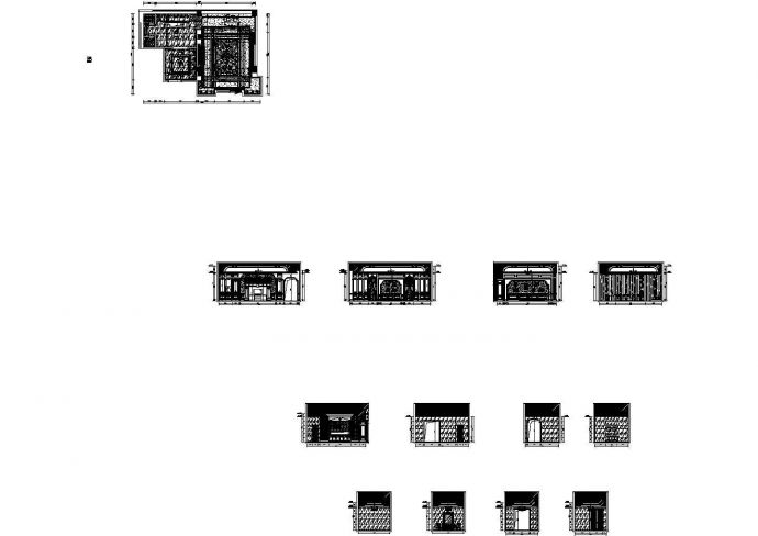 [北京]量贩式KTV包厢室内装修设计施工图_图1