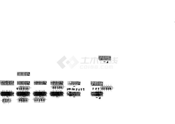 某大型花园酒店房型平面分布CAD图块下载-图一