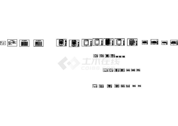 [盐城]某中学综合办公楼装修图（含效果）-图一