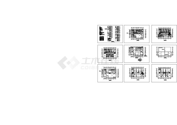 三层办公楼电气设计CAD施工图纸-图一