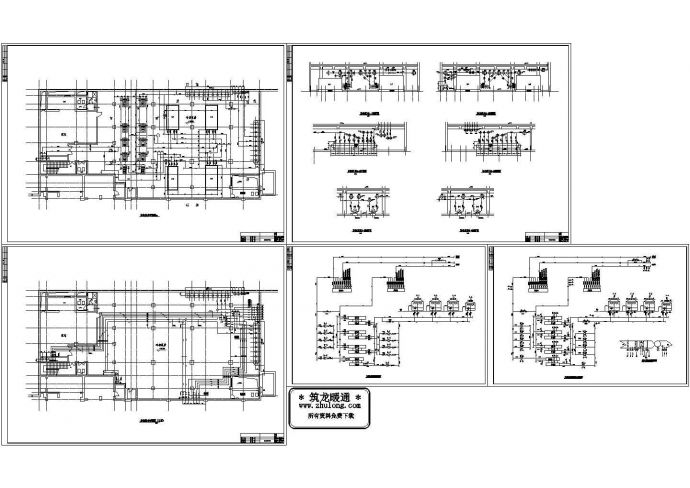 大型制冷机房设计cad施工图纸_图1