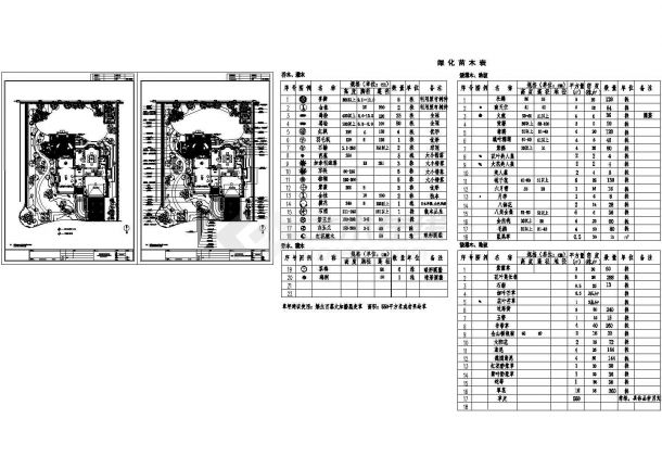 上海某别墅区庭院绿化设计CAD施工图-图一