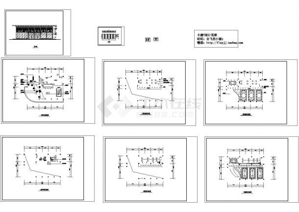 广州某楼盘售楼中心CAD图纸-图一