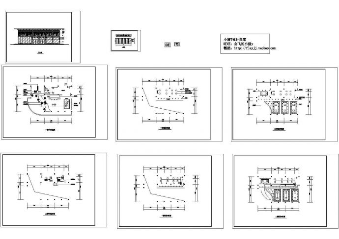 广州某楼盘售楼中心CAD图纸_图1