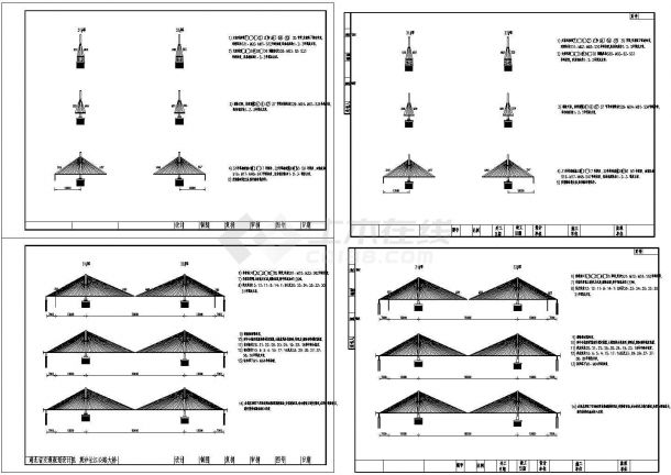 双塔双索面预应力斜拉桥主桥上部主梁施工流程节点详图设计-图一