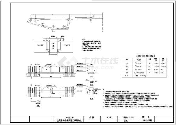 674m全漂浮体系斜拉桥主桥主梁中跨合拢段施工撑架构造节点详图设计-图二