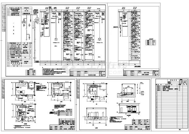 某主体三层局部四层超市配电设计cad全套电气施工图纸（含设计说明，含消防设计，含配电所设计）-图一
