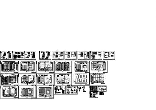 某主体三层局部四层超市配电设计cad全套电气施工图纸（含设计说明，含消防设计，含配电所设计）-图二