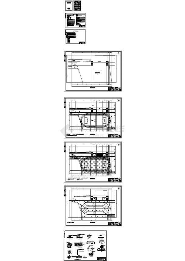 李井小学塑胶运动场cad施工图-图一