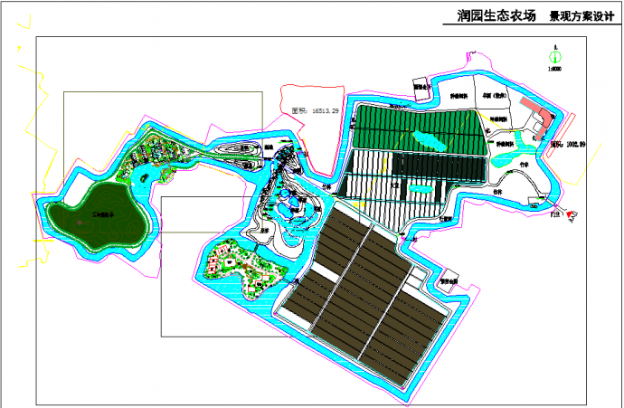 某地完整的农场景观设计CAD图纸_图1
