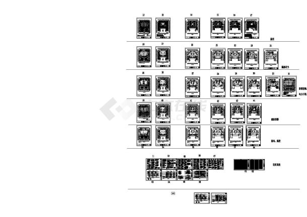 河北某5层财富广场电气施工图-图一