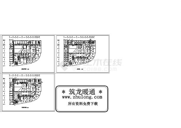 阳光A版办公室空调设计cad施工图-图一