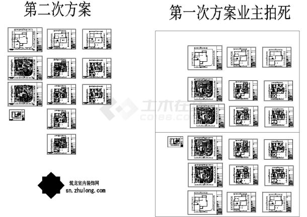 高档奢华三层豪宅别墅平面室内设计装修图-图二