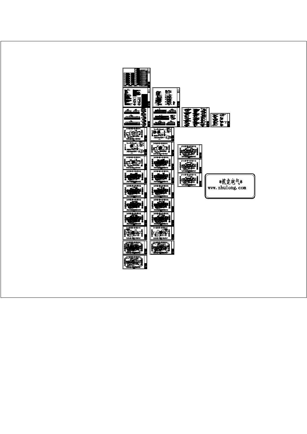 32层住宅楼全套电气cad施工图