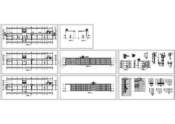 某农村小学教学楼设计图cad施工图设计-图一