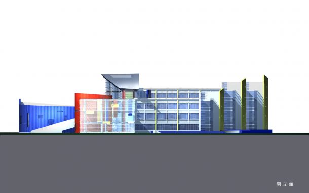 金华艺术学院建筑方案文本cad施工图设计-图二