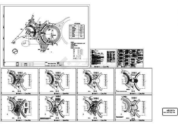 [施工图]某游乐场大门建筑工程电气施工图纸.cad施工图设计-图一