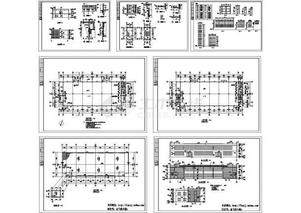 某2层砖混结构2249㎡厂房（长55米 宽20米）设计cad全套建筑施工图【标注详细】-图一
