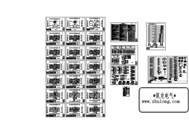 青岛某32层住宅小区电气施工图-图二